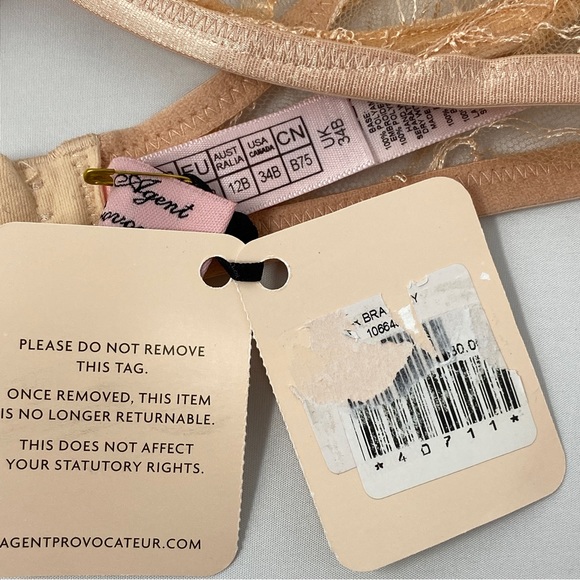 Agent Provocateur Cate Nude Bra 34B NWT - Picture 11 of 13